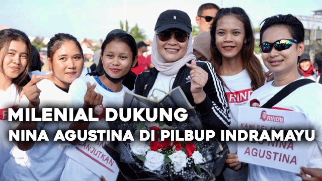 Milenial Dukung Nina Agustina di Pilbup Indramayu